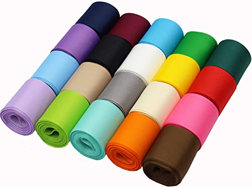 1-1/2 Inches Grosgrain Ribbons Fabric Ribbons, 20 Colors2 Yards Each Total 40 Yards , Boutique Ribbons For Gifts Wrapping, Diy Bow Hair Accessories #TOP6