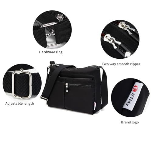 ETidy Crossbody Bag For Women Waterproof Lightweight Casual Shoulder Handbag Purse3