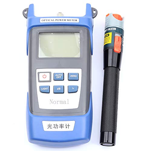 Image of 10KM Fiber Optical Power Meter with Visual Fault Locator Fiber Optic Cable Tester Checker Test Tool for CATV Telecommunications Engineering Maintenance