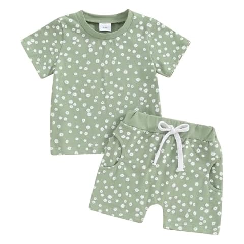 Toddler Summer Outfit Set by allshope Cover