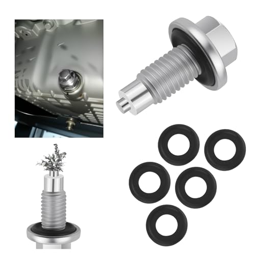 M12x1.75 Magnetic Oil Drain Plug Replacement OEM 10017615/653096US with 5PCS