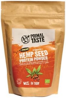 Organic Hemp Seed Protein Powder - 350g, raw, Vegan, EU Origin, Soil Association