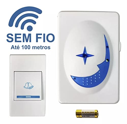 Campainha Inteligente Sem Fio Prova De Água Wifi 100 Metros wireless residencial eletrônica c/ 32 to