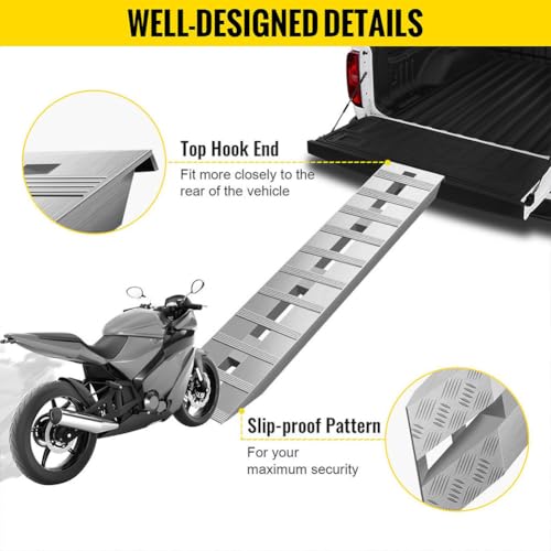 Rampas de aluminio para tráiler, carga 6000 lbs, 2 piezas miniatura 3