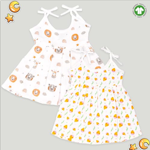 Image of Kidbea Extra Soft Mulmul Cotton Jhabla Cloth for New Born Baby Set