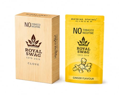 Image of ROYAL SWAG Wellness Sticks Ayurvedic Blend Wellness Sticks, 10 Sticks Each, Pack of 2 Boxes for Daily Wellness and Refreshing Aroma, Herbal Ayurvedic Formula, Premium Quality (Clove+Ginger)