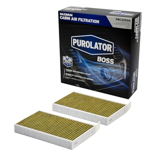 Purolator PBC41506 PurolatorBOSS Automotive Cabin Air Filter with Febreze & Activated Carbon, Car & Truck Passenger Compartment OEM Filter Replacement for Tesla MODEL 3 & MODEL Y