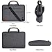 DOMISO Waterproof Laptop Shoulder Bag Canvas with USB Charging Port for Laptop, Ultrabook, Notebook, Tablet, Lenovo, HP, Dell, Apple, ASUS, Acer, Toshiba 14 Inches Black zip