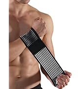 HGBOO Compression Wrist Bands (2 PCS), High-Elastic Wrist Straps Wrist Wraps Wrist Brace for Spor...