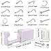 SLVIEKAE Nose Piercing Gun, 2-Pcs No Pain Easy Use at Home Nose Piercing Kit with Surgical Steel Nose Ring