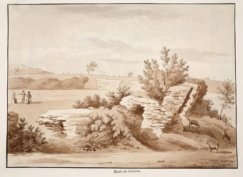 Imagen en lienzo de la Escuela de Cicerón de Tofanelli con acabado artístico de 60x90cm