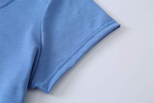 HONG HUI Women's Capri Pajama Sets Plus Size Sleepwear Top with Capri Pants 2 Piece Sleep Set - Image 4