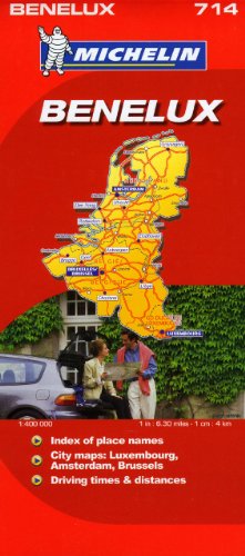 Michelin Map Benelux (Belgium, The Netherlands, Luxembourg) 714 (Maps/Country (Michelin))