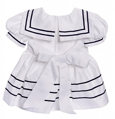 Igirldress Baby Toddler Girls Nautical Sailor Dress With Hat 4T White #TOP2