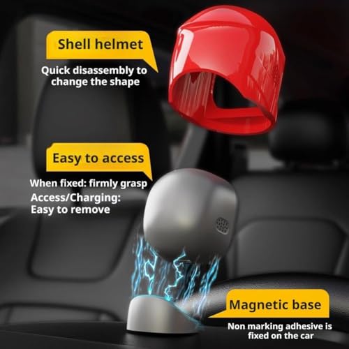 Image of Car Robot Dashboard, Smart Ai Robot Car Dashboard Companion with Animated Expressions, Cute Ai-Inspired Dashboard Buddy, for Cars Dashboard Gifts (Pink)