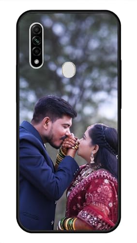 Image of NDCOM for Customised Oppo A31 Back Cover | Slim Fit Oppo A31 Phone Case | DIY Personalised Photo Design | Customized Gift Custom Text Name Printed Glass Case