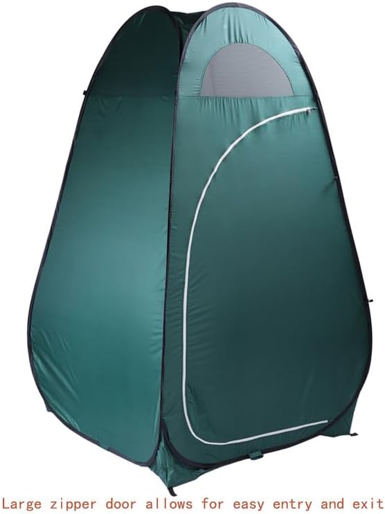 NOLLAM Portable Pop Up Privacy Tent Outdoor Camping Bathroom Toilet Shower Tent with Carrying Bag Outdoor Rain Shelter for Hiking Beach Picnic Fishing, Instant Rain Shelter Privacy Shelter, Green