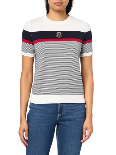 Image of Tommy Hilfiger Womens Short Sleeve Sweater
