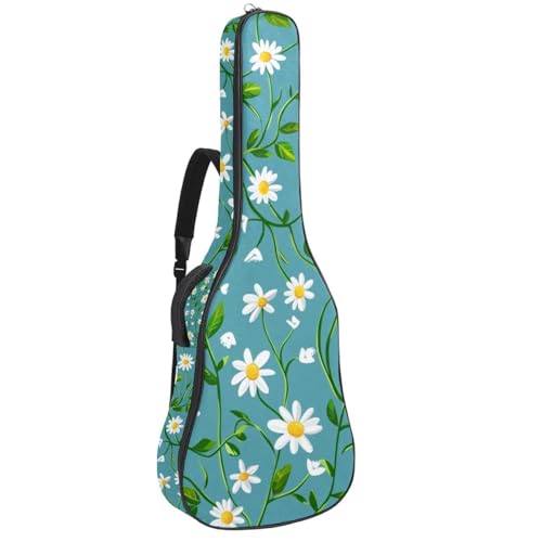 Housse de guitare acoustique à fleurs pour vos concerts en plein air