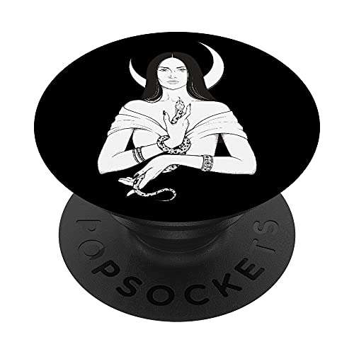 Diosa Hecate Moon Design Diosa Pagan Wicca Moon Graphic PopSockets PopGrip Intercambiable Cover