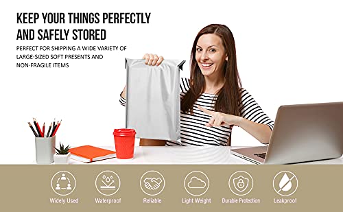 Imbaprice 500 7.5X10.5 White Poly Mailers Shipping Envelopes Bags 7.5 X 10.5 #TOP5