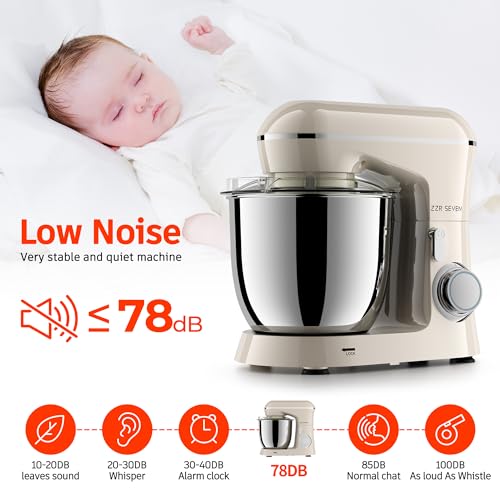 Stand-Mixer-Dough-Mixer-Bread-Mixer-Cake-Mixer-with-Bowl-SS-55-QT-450W-Copper-Motor-Kitchen-Electric-Standing-Mixer-with-Beater-Dough-Hook-SS-Egg-Whisk-450W-Cream-Middle