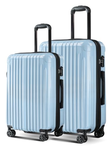 Image of Luggage Sets 2 Piece,PC+ABS Expandable Suitcases with Wheels
