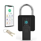 【Tiempo de funcionamiento extremo y carga USB tipo C】 Candado de huella digital grande con indicador de batería, bajo consumo de energía y modo de espera prolongado. La batería de litio recargable puede soportar 6 meses de tiempo de espera y se puede desbloquear más de 2000 veces. Cuando se agote la batería, la cerradura inteligente permanecerá bloqueada, simplemente conecte la alimentación USB o cárguela con un banco de energía portátil.