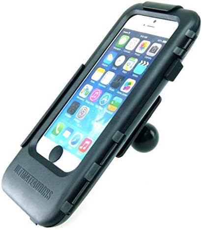 Ultimate Addons IPX5 Waterproof Anti Shock Tough Case for iPhone 6 (4.7") & Heavy Duty 1" Ball Adapter fits RAM Motorcycle Mounts (SKU 30792)