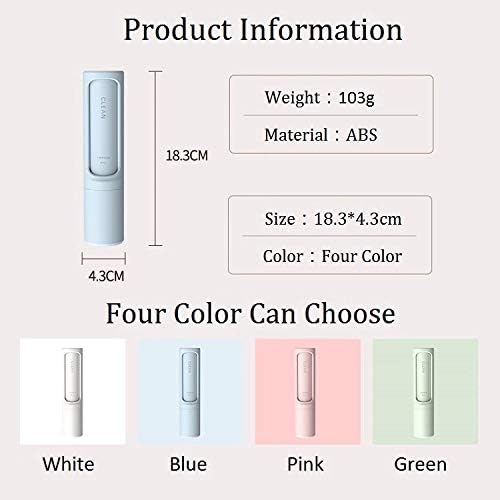 Miniatura 2 de Pets Park, Removedor de pelo de mascotas, cepillo de rodillo de pelusa de viaje reutilizable, elimina la piel de gato y perro, pelusa, pelusa de la