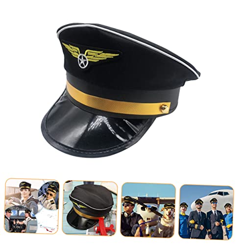 NUOBESTY 3 Pçs Vestido Acessórios De Avião Piloto De Vôo Meninos Cosplay Portátil Adulto Oficial Cri