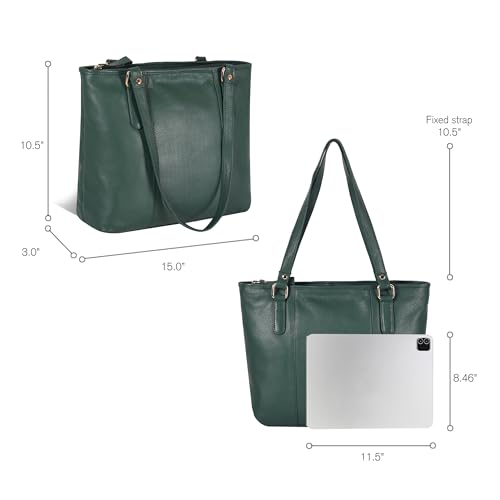 Image of Leather Purse For Women - Real Leather Tote For Women - Ladies Shoulder Handbag For Work, Travel, Casual Use