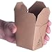 Microwavable Brown Chinese 8 oz Mini Take Out Boxes. 50 Pack by Avant Grub. Stackable Pails are Recyclable. Ideal Leak and Grease Resistant Half Pint to-Go Container for Restaurants and Food Service.