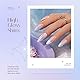 Beetles Gel Nagellack Set, 6 Farben Glitzer Himmelblau Lila Gel Polish Set Lavendel Veilchen Soak-off UV-LED Maniküre DIY-Nagel Zuhause