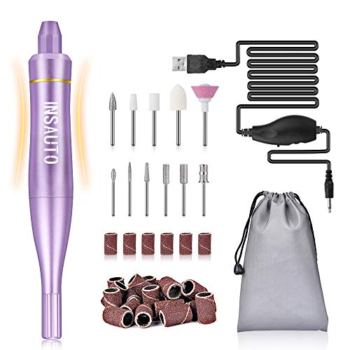 Efile Nail Drill Machine Portable Electric Nail Drills for Acrylic Nail Kit Professional Gel Nail File for Manicure Pedicure Nail Art Polishing Shape Tools with Everything Nail Drill Bits Set