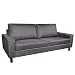 Produktbild vidaXL Sofa 3-Sitzer Polstersofa Loungesofa Couch Sitzmöbel Dunkelgrau Stoff