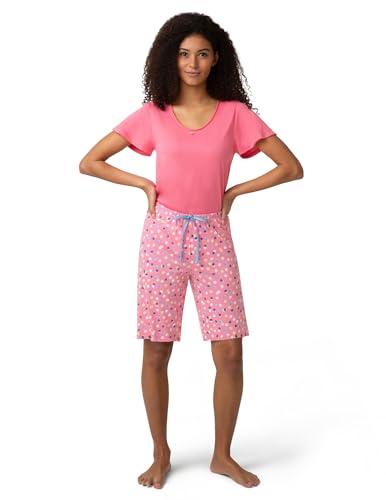 Image of HUE Women's Spring Pajama Separates Soft Whimsical Print Pjs with Flowers, Animals, Garden Themed Pjs, Cocktails