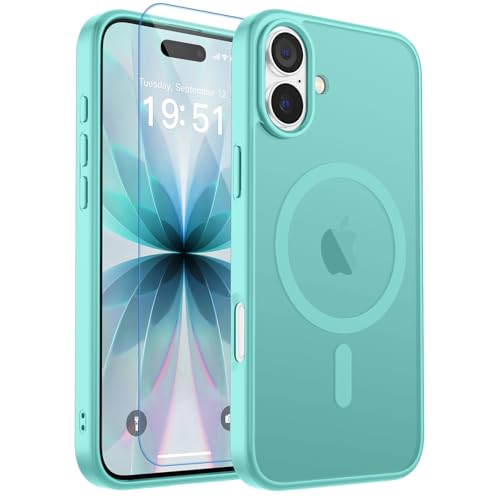 zapica Magnetic for iPhone 17 Case, Blue Green