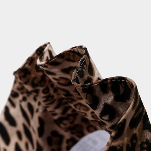 Sombrero de sol leopardado con ala ancha para mujer miniatura 4