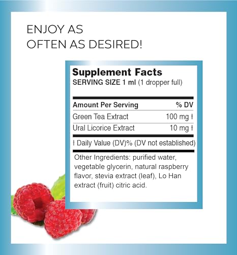 Image of Pure Inventions Water Enhancer Drops - Refreshing and Delicious - Antioxidants, Electrolytes - No Sugar, Calories, or Artificial Sweeteners - Green Tea Raspberry (16oz)