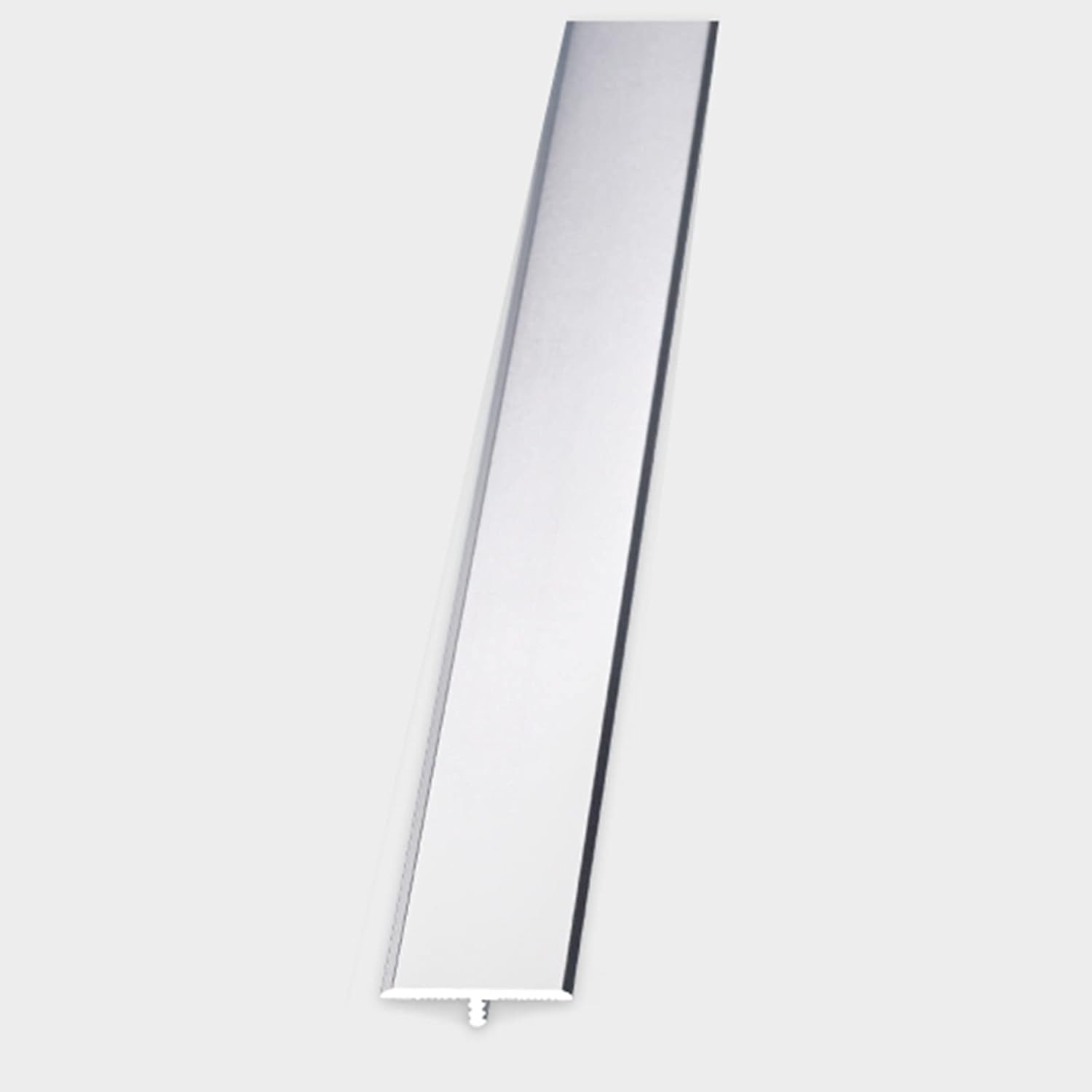 Door Strip Threshold Transition Strip Aluminum T-Molding Floor Transition Strip Metal Divider, 35"/39"/43"/47"/51"/55"/59" Long, Adhesive Tile Trims, Wood to Carpet