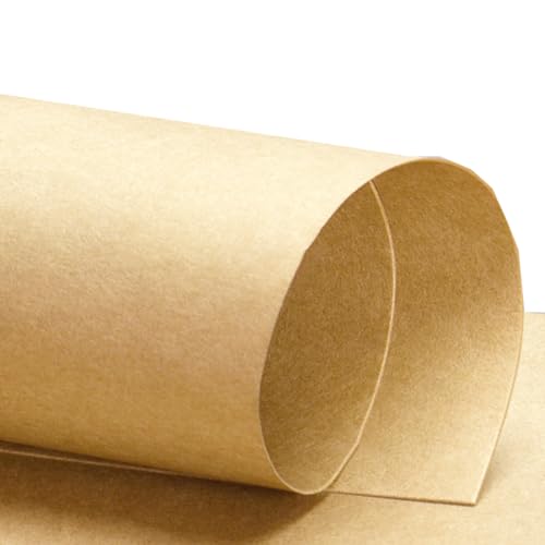 LGIFUTMAX 100x Blatt Kraftpapier A4 Papier 160 g/m² Pappe zum Basteln & Drucken Kartonpapier Tonpapier braun