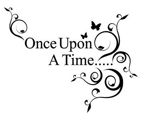 Sworna Baby Nursery Once Upon A Time Kids Nursery Removable Vinyl Wall Art Decor Mural Decal Lettering Saying Quote Sticker Diy Decoration Bedroom Kindergarten School Hallway 26''H X 36'' W #TOP14