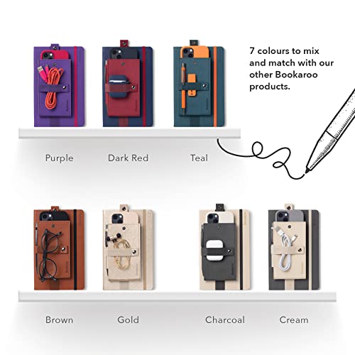 IF Bookaroo Handy-Taschen - Slim Card Holder Für Kreditkarten & Tickets (Braun, 10 Cm)