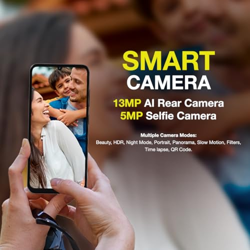Image of Lava Yuva Smart 2 (Crystal Blue, 3 GB RAM, 64 GB Storage) | Biggest 6.75 inch HD+ Display | 13MP AI Dual Rear Camera | 5000 mAh Battery | Secure Face Unlock | Fingerprint Reader