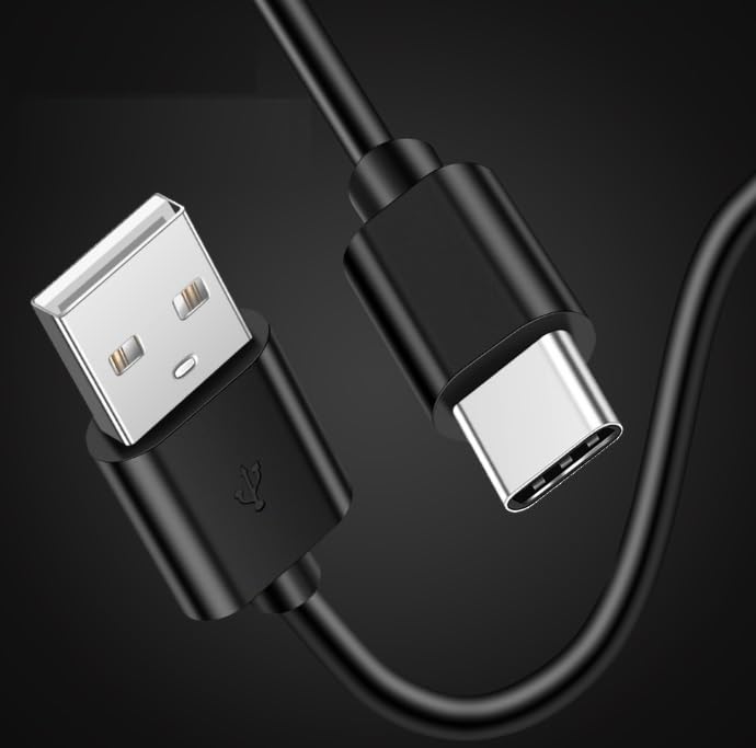 Image of USB Type C Cable - 45W Fast Charging 0.25 Mtr Long Flash Charge Cable 2.4A QC 3.0 Power Cable Compatible with Leading Mobile Phones
