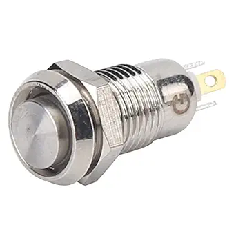 Push Button Start Switch, Stable Performance Stainless Steel Push Button Anti Corrosive Push Button Switch for Access Control for Equipment Start(Blue)'