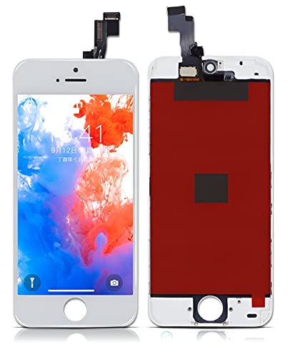 Image of Compatible for Apple iPhone 5s /SE 2016 (White) LCD Display+Touch Screen Combo Folder