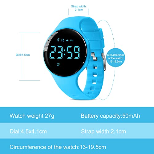Image of Kids Watches for Girls Boys Digital Sport Watch with Step Counter Pedometer Vibration Alarm Clock, No App Waterproof Fitness Tracker Kids Watch Boys Girls Teens Students Ages 5-16