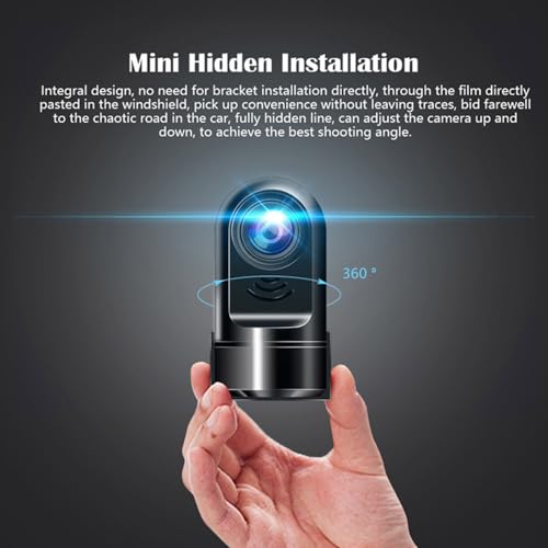 Mini dashcam de 360 grados para proteger tus viajes familiares y trayectos diarios en coche 3